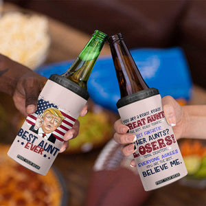 Funny Auntie 4 in 1 Can Cooler Tumbler Best Aunt Ever TB10 Print Your Wear