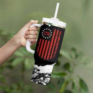 US Patriot Tumbler With Handle Freedom 250 Years Of Freedom 1776 2026 American Flag TB10 Print Your Wear