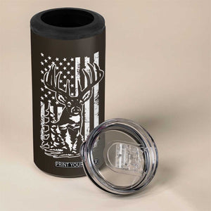 Deer Hunters 4 in 1 Can Cooler Tumbler Best Buckin' Dad Ever Funny Fathers Day Christmas Gifts for Dad TB10 Print Your Wear