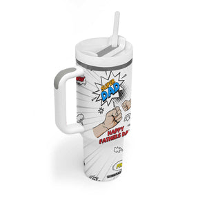 Fathers Day Gift For Dad Tumbler With Handle Super Dad TB10 Print Your Wear