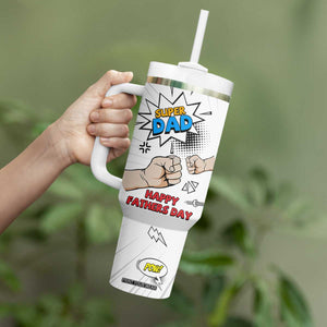 Fathers Day Gift For Dad Tumbler With Handle Super Dad TB10 Print Your Wear