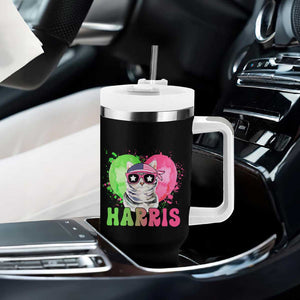 Harris 2024 Presidential Election Tumbler With Handle Cat Lady Ladies for Kamala Madam President TB10 Print Your Wear