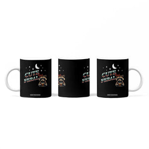 Funny Raccoon Cute But Feral Coffee Mug Cute But Feral TB10 Print Your Wear