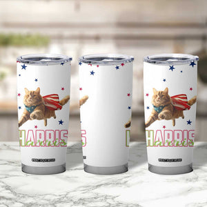 Harris 2024 Tumbler Cup Cat Lady, Ladies for Kamala Madam President TB10 Print Your Wear