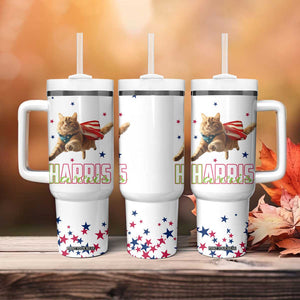 Harris 2024 Tumbler With Handle Cat Lady, Ladies for Kamala Madam President TB10 Print Your Wear