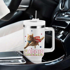 Harris 2024 Tumbler With Handle Cat Lady, Ladies for Kamala Madam President TB10 Print Your Wear
