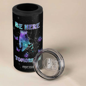 Suicide Prevention Awareness 4 in 1 Can Cooler Tumbler Teal Purple Semicolon Be Here Tomorrow Survivor TB10 Print Your Wear