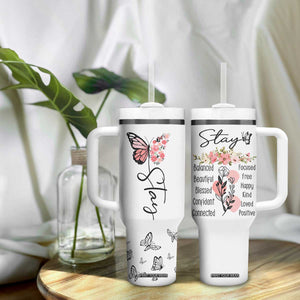Mental Health Tumbler With Handle Stay Inspiring Positive Motivational Quote Suicide Prevention TB10 Print Your Wear