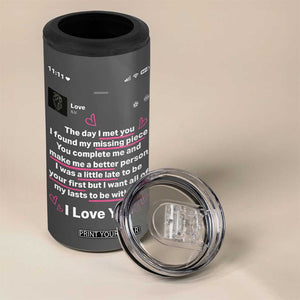 Anniversary Gifts 4 in 1 Can Cooler Tumbler Wedding Valentines Day Gifts For Her Wife TB10 Print Your Wear
