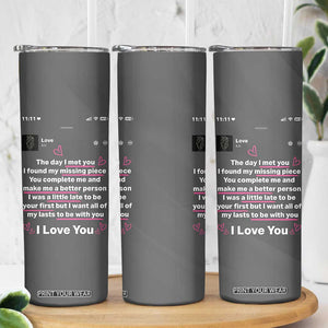 Anniversary Gifts Skinny Tumbler Wedding Valentines Day Gifts For Her Wife TB10 Print Your Wear