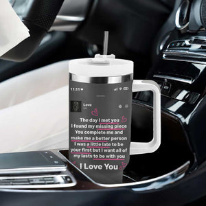 Anniversary Gifts Tumbler With Handle Wedding Valentines Day Gifts For Her Wife TB10 Print Your Wear