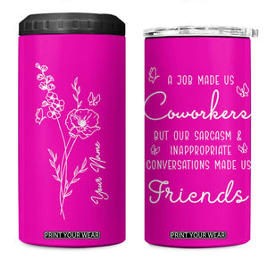 Coworker Gifts 4 in 1 Can Cooler Tumbler Thank You Appreciation Gifts For Coworkers Friends TB10 One Size: 16 oz Pink Print Your Wear