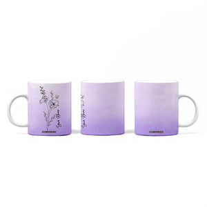 Personalized Gifts for Women Coffee Mug Custom Name Wildflower Floral Mothers Day Gift TB10 Print Your Wear