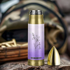 Personalized Gifts for Women Bullet Tumbler Custom Name Wildflower Floral Mothers Day Gift TB10 Print Your Wear
