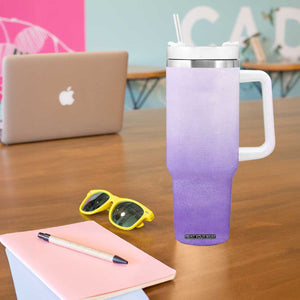 Personalized Gifts for Women Tumbler With Handle Custom Name Wildflower Floral Mothers Day Gift TB10 Print Your Wear