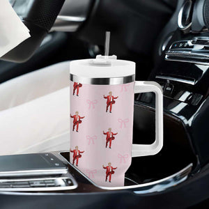 Personalized Funny Trump Valentines Day Gift For Girlfriend Tumbler With Handle Custome Name Cute Coquette Cute Pink Bow Aesthetic TB10 Print Your Wear