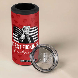 Funny Trump Valentines Day Gift For Girlfriend 4 in 1 Can Cooler Tumbler Cute Anniversary Coffee Cup TB10 Print Your Wear