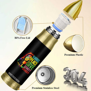 Harris 2024 Madam President Bullet Tumbler Peace Love Equality Hope Diversity Human Rights Womens & Gay LGBTQ+ Pride TB10 Print Your Wear