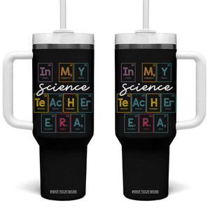 Scientist Teacher Tumbler With Handle Periodic Table Element First Day of School TB10 One Size: 40 oz Black Print Your Wear
