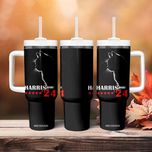 Harris 2024 Tumbler With Handle Cat Lady Ladies for Kamala Madam President TB10 Print Your Wear