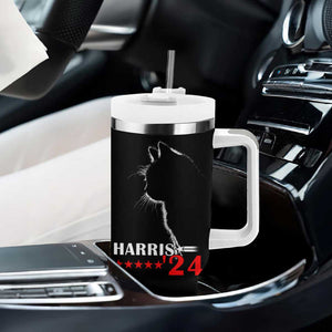 Harris 2024 Tumbler With Handle Cat Lady Ladies for Kamala Madam President TB10 Print Your Wear