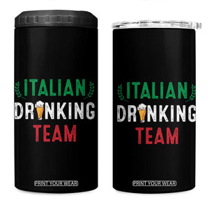 Funny Beer Alcohol Drunk 4 in 1 Can Cooler Tumbler Oktoberfest Italian Drinking Team TB10 One Size: 16 oz Black Print Your Wear