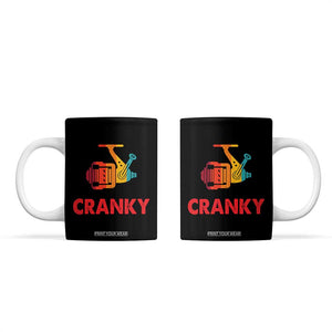 Crankbait Fishing Lure Coffee Mug Cranky Funny Gift For Fisherman TB10 Black Print Your Wear