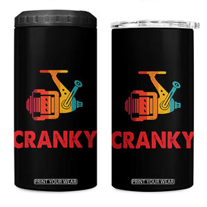 Crankbait Fishing Lure 4 in 1 Can Cooler Tumbler Cranky Funny Gift For Fisherman TB10 One Size: 16 oz Black Print Your Wear