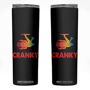 Crankbait Fishing Lure Skinny Tumbler Cranky Funny Gift For Fisherman TB10 Black Print Your Wear