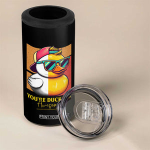 Inspirational Gifts 4 in 1 Can Cooler Tumbler Emotional Positive Support Funny Duck Positive Thank You Gifts TB10 Print Your Wear