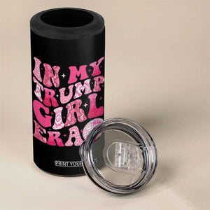Trump 2024 Election 4 in 1 Can Cooler Tumbler In My Trump Girl Era Pink Retro Groovy TB10 Print Your Wear