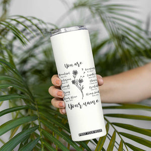 Personalized Christian Gifts for Her Skinny Tumbler Custom Name Inspirational Religious Birthday Gift TB10 Print Your Wear