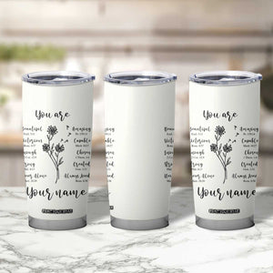 Personalized Christian Gifts for Her Tumbler Cup Custom Name Inspirational Religious Birthday Gift TB10 Print Your Wear