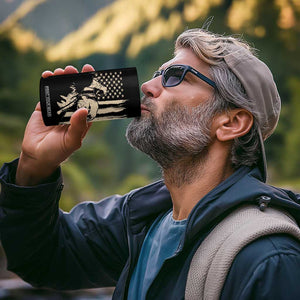 Trump Vance 2024 4 in 1 Can Cooler Tumbler I'm Voting For The Outlaw And The Hillbilly American Flag Vintage TB10 Print Your Wear