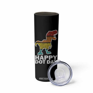 International Dot Day Dinosaur Skinny Tumbler Retro Colorful Polka Dot Dino Toddler Boys Kids TB10 Print Your Wear