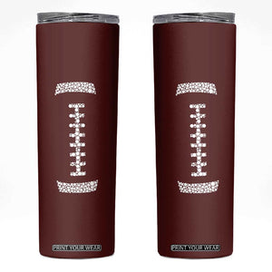 American Football Skinny Tumbler Dots International Dot Day TB10 Brown Print Your Wear