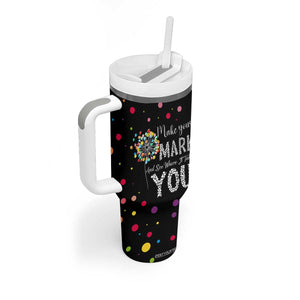 International Dot Day Tumbler With Handle Make Your Mark Girls Boys Colorful Dandelion TB10 Print Your Wear