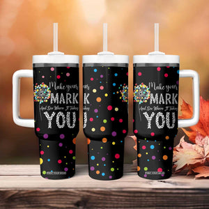 International Dot Day Tumbler With Handle Make Your Mark Girls Boys Colorful Dandelion TB10 Print Your Wear
