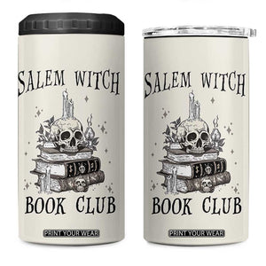 Salem Book Club 4 in 1 Can Cooler Tumbler Retro Witch Vibes Book Lovers TB10 One Size: 16 oz Beige Print Your Wear