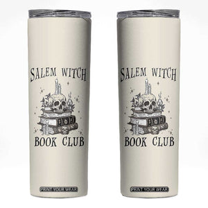 Salem Book Club Skinny Tumbler Retro Witch Vibes Book Lovers TB10 Beige Print Your Wear