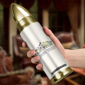 Personalized Wildflower Floral Bullet Tumbler Custom Name Birthday Gifts For Her Mothers Day TB10 Print Your Wear