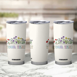 Personalized Wildflower Floral Tumbler Cup Custom Name Birthday Gifts For Her Mothers Day TB10 Print Your Wear