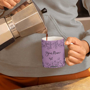 Personalized Wildflower Floral Coffee Mug Custom Name Gifts For Her Mothers Day Gift TB10 Print Your Wear