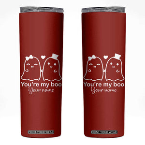 Personalized Gift For Her Skinny Tumbler You're My Boo Halloween Christmas Valentines Birthday Gifts TB10 Red Print Your Wear