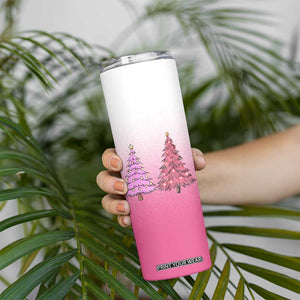 Pink Christmas Skinny Tumbler Xmas Trees Pinkmas Gift For Her TB10 Print Your Wear