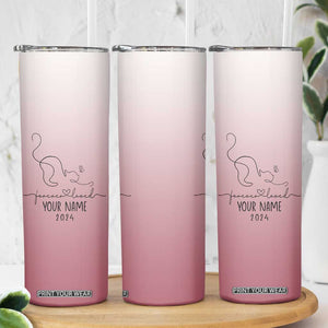 Personalized Cat Memorial Skinny Tumbler Custom Name Cat Loss Gift TB10 Print Your Wear
