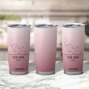 Personalized Cat Memorial Tumbler Cup Custom Name Cat Loss Gift TB10 Print Your Wear