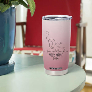 Personalized Cat Memorial Tumbler Cup Custom Name Cat Loss Gift TB10 Print Your Wear