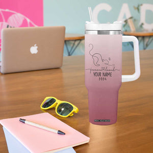 Personalized Cat Memorial Tumbler With Handle Custom Name Cat Loss Gift TB10 Print Your Wear