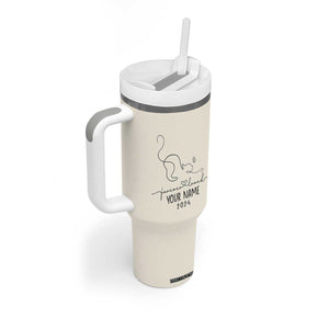 Personalized Cat Memorial Tumbler With Handle Custom Name Loss of Cat Sympathy TB10 Print Your Wear